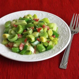 Sautéed Leek with Bacon