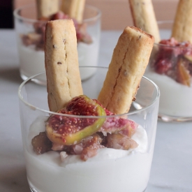 Ricotta Mousse with Caramelized Fig