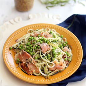 Smoked Salmon Zucchini Pasta