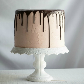 Chocolate Vanilla Tuxedo Cake