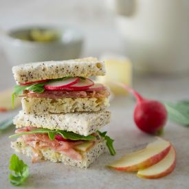 Prosciutto, Apple, Brie Sandwiches