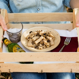 Mushrooms and Tofu Rigatoni