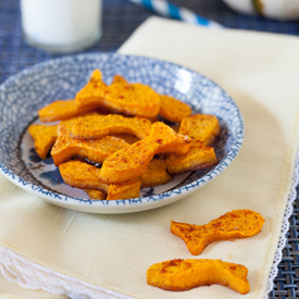 Baked Goldfish Pumpkin Chips