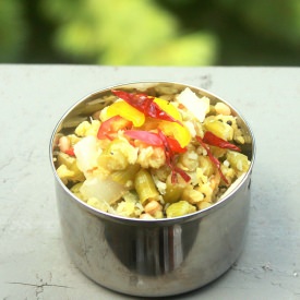 Radish Pods Stir Fry with Coconut