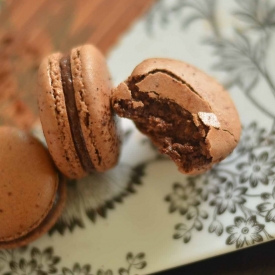 Dark Chocolate Macaron