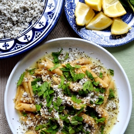 Halloumi Pasta with Lemon and Mint