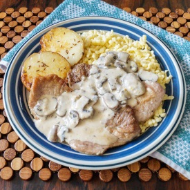 Champignonrahmschnitzel