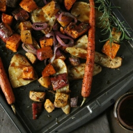 Maple Roasted Root Vegetables