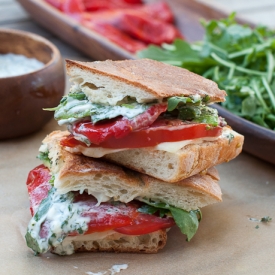 Roasted Red Pepper Panini