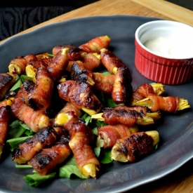 Bacon Wrapped Artichoke Hearts