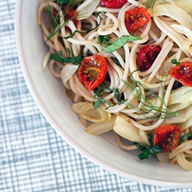 Roasted Tomato Pasta with Fennel