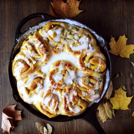 Hokkaido Pumpkin Cinnamon Rolls