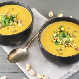 Roasted Butternut + Pear Curry Soup