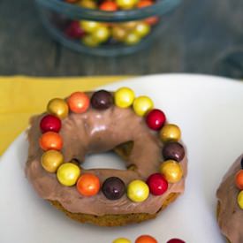 Malted Pumpkin Sixlets Doughtnuts