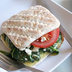 Cheesy Spinach and Feta Sandwich