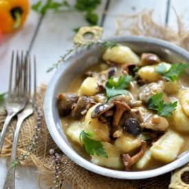 Gnocchi with Mushroom Sauce