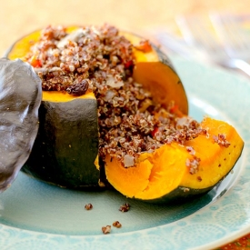 Quinoa Stuffed Kabocha Squash