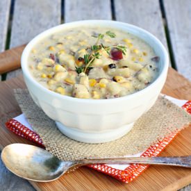 Grilled Corn and Potato Chowder