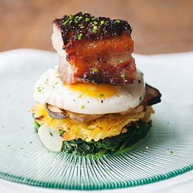 Miso Pork Belly Stack