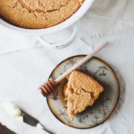 Whole Wheat Pumpkin Cornbread