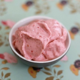 Easy Raspberry and Banana Ice Cream