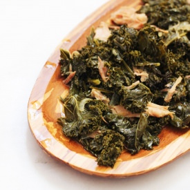 Slow Cooker Kale and Ham Hocks