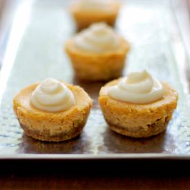 Mini Pumpkin Cheesecakes