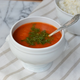 Fresh Tomato and Dill Soup