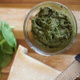 Basil Pesto with Spinach