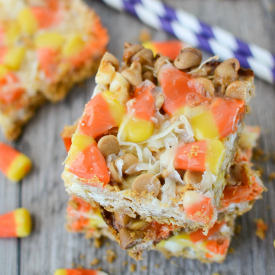 Candy Corn Magic Bars