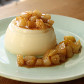 Fennel Panna Cotta w/ Spiced Pears