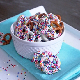 White Chocolate Covered Pretzels