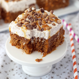 Double Pumpkin Poke Cake