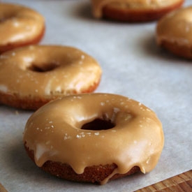 Salted Caramel Apple Cider Donuts