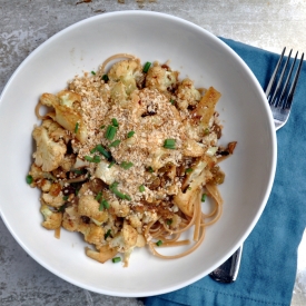 Cauliflower Anchovy & Raisin Pasta