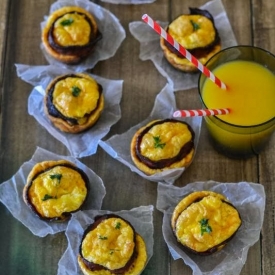 Bacon Wrapped Egg Cupcakes