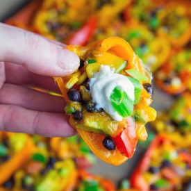 Mini Pepper Nachos