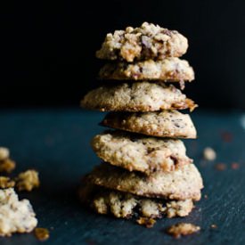 Peanut Chew and Pretzel Cookies