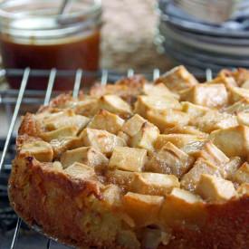 Apple Cake with Caramel Sauce