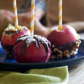 Chocolate Dipped Apple Pops