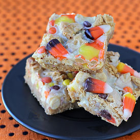 Candy Corn Magic Bars