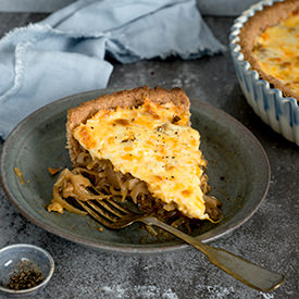 Caramelized Onion Tart with Cheese