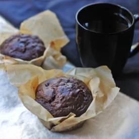 Chocolate Carrot Zucchini Muffins