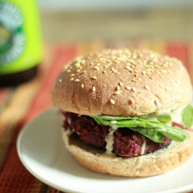 Roasted Root Veggie Burgers