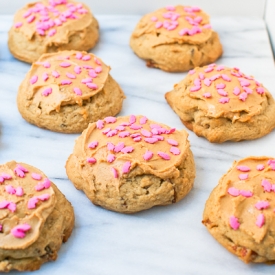 PB Frosted Maple Bacon Cookies