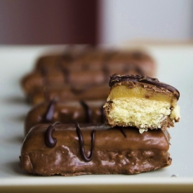 Homemade Vanilla Twix Bars