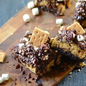 Sweet Potato-S’mores Brownies