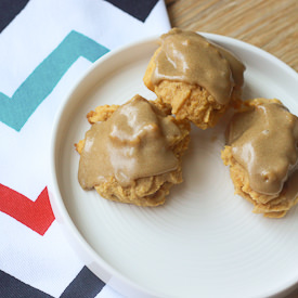 Pumpkin Cookies w Brown Sugar Icing