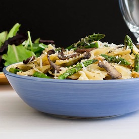 Asparagus and Mushroom Farfalle