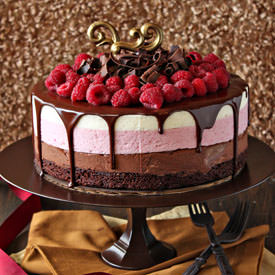 Chocolate Raspberry Mousse Cake